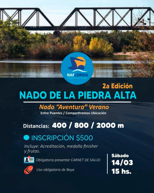 2da. edición de Nado de la Piedra Alta