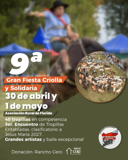 9ª edición de la Gran Fiesta Criolla y Solidaria de Unidos por la Tradición Floridense