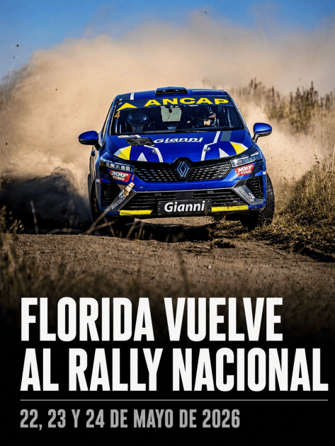 Florida sede de la 3a. fecha del Campeonato Nacional de Rally 2026