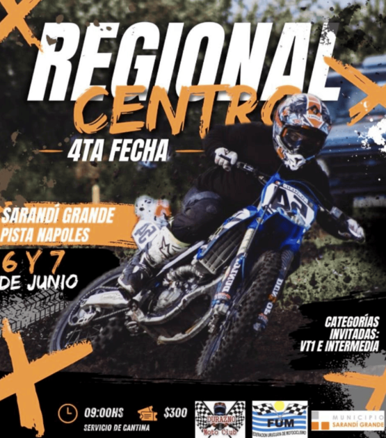 4ª fecha del Campeonato Regional Centro de Motociclismo en Sarandí Grande