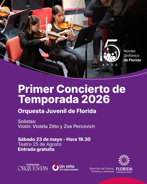 Primer Concierto de la Temporada 2026 de la Orquesta Juvenil de Florida