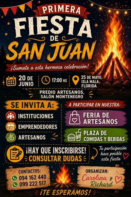 Fiesta de San Juan en Villa 25 de Mayo