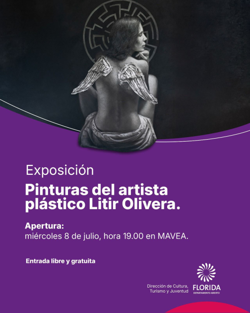 Apertura de la exposición del artista plástico Litir Olivera