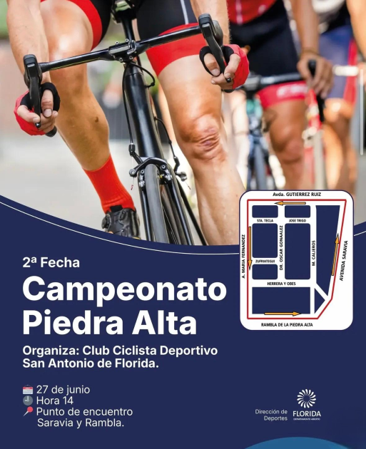 2ª fecha del Campeonato Piedra Alta de ciclismo