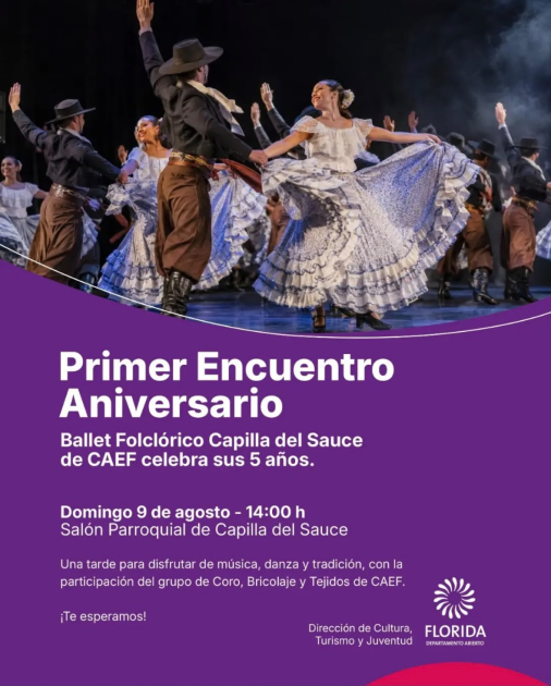 Actuación del Ballet Folclórico de Capilla del Sauce