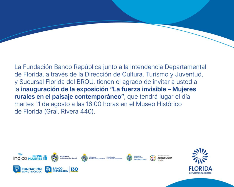 Apertura de la exposición “La fuerza invisible - Mujeres rurales en el paisaje contemporáneo”