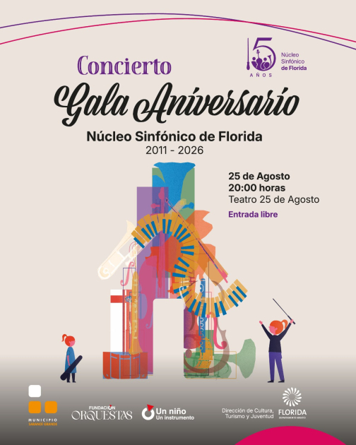 Gala aniversario por los 15 años del Núcleo Sinfónico de Florida