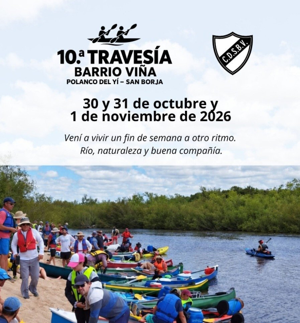 10ᵃ edición Travesía por el Río Yi: Polanco del Yi - San Borjas