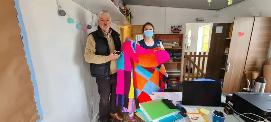 "Tejiendo Sueños" comenzó entrega de frazadas "Tejiendo Sueños" comenzó entrega de frazadas