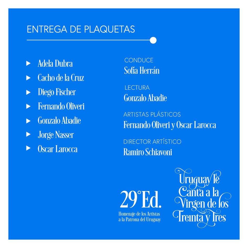 Concierto Uruguay le Canta a la Virgen de los Treinta y Tres Concierto Uruguay le Canta a la Virgen de los Treinta y Tres