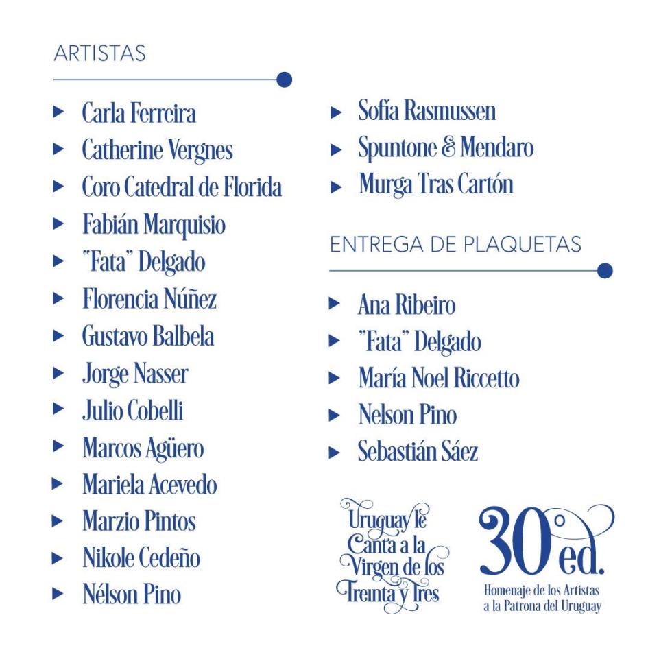 Uruguay le Canta a a Virgen ´´