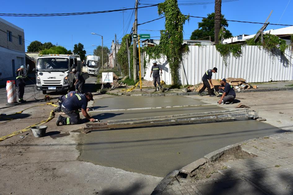 Reparación de hormigón de calle Independencia