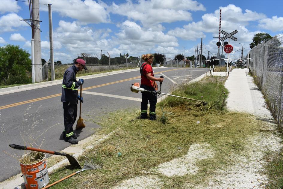 Avanzan obras viales en calles de Sarandí Grande 