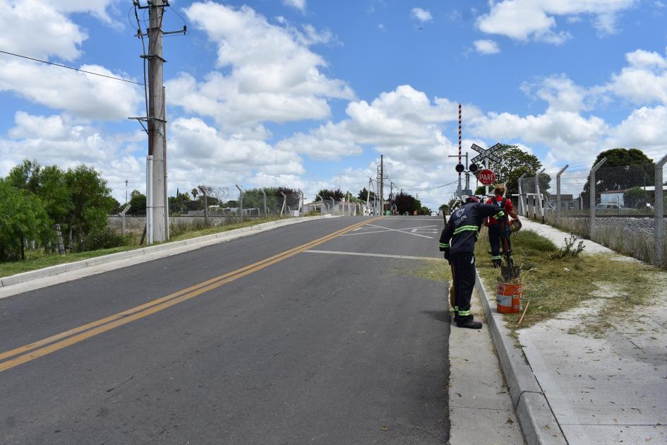 Avanzan obras viales en calles de Sarandí Grande 