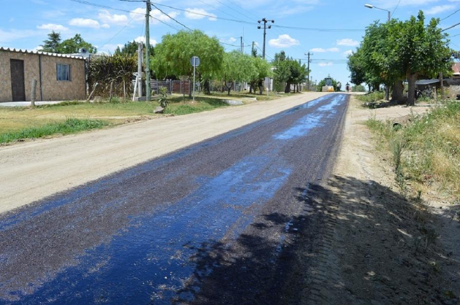 Obras “100 por ciento bitumen” en 25 de Mayo