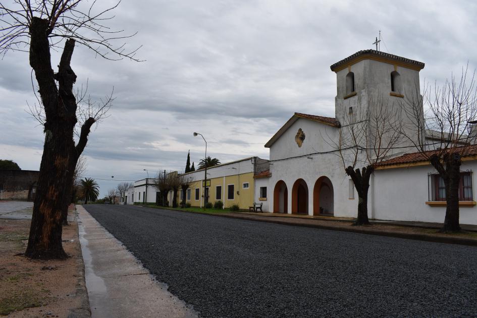 Inauguración de obras del plan 100 % bitumen en Capilla del Sauce