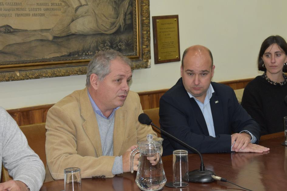 Delegación de la comunidad vasca se reunió con el intendente López