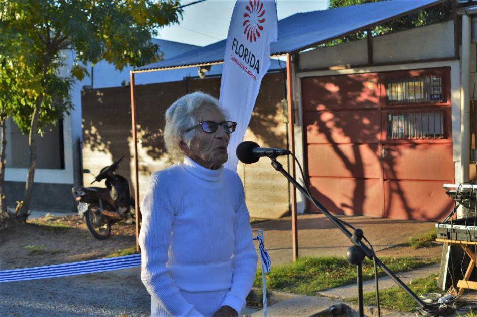Inauguración de obras en barrio Corralón del Tigre