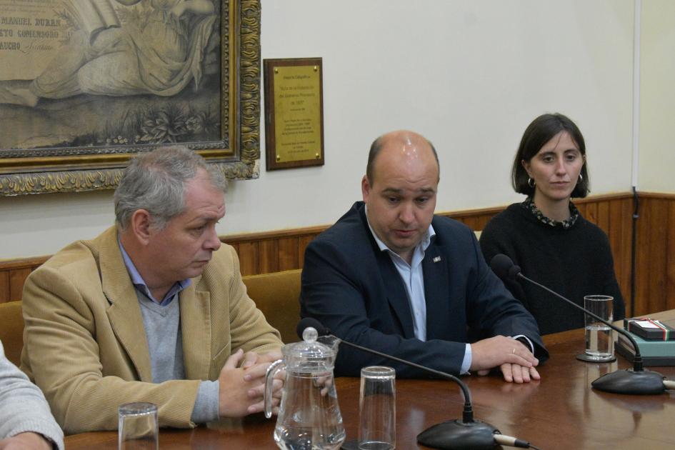 Delegación de la comunidad vasca se reunió con el intendente López