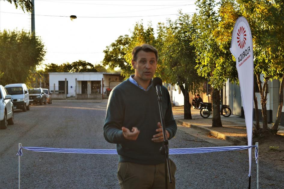 Inauguración de obras en barrio Corralón del Tigre