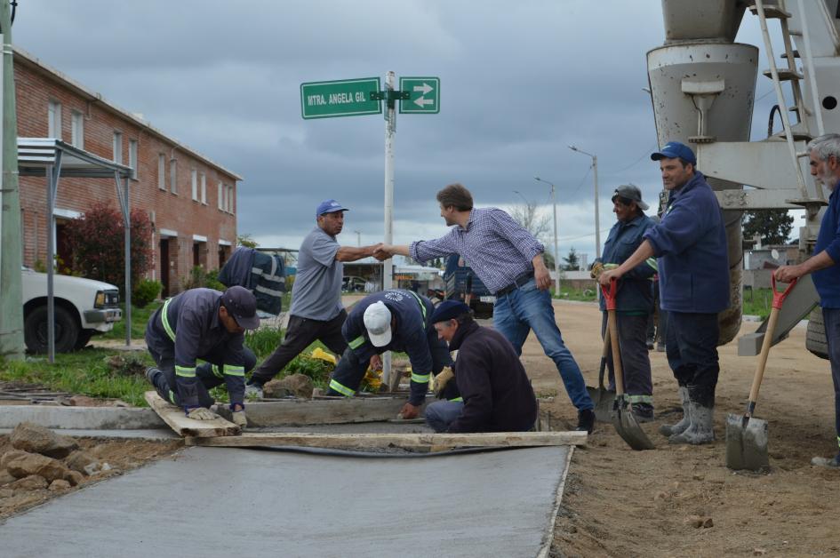 Avanzan obras en la localidad de Chamizo y en Barrio Mascheroni de Florida