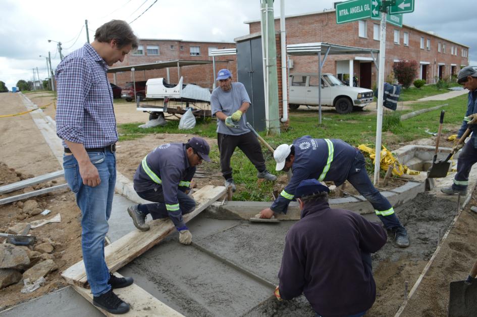 Avanzan obras en la localidad de Chamizo y en Barrio Mascheroni de Florida