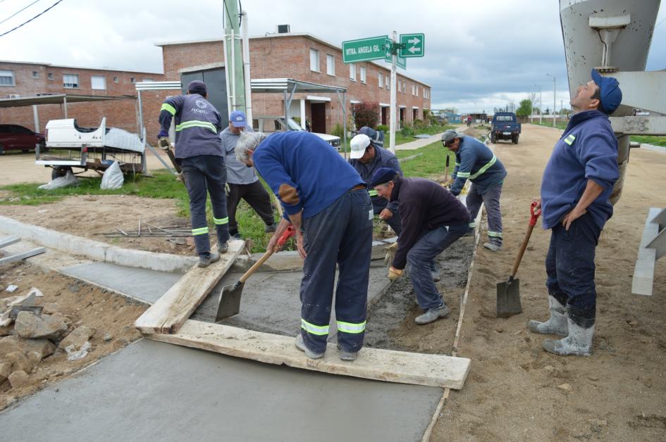 Avanzan obras en la localidad de Chamizo y en Barrio Mascheroni de Florida