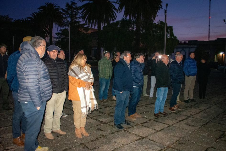 Nuevas luminarias en Plaza Gallinal y calle 33 de Sarandí Grande