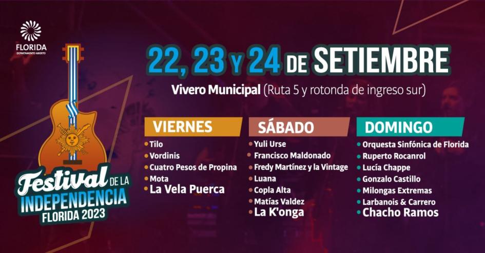 Grilla del Festival ´´
