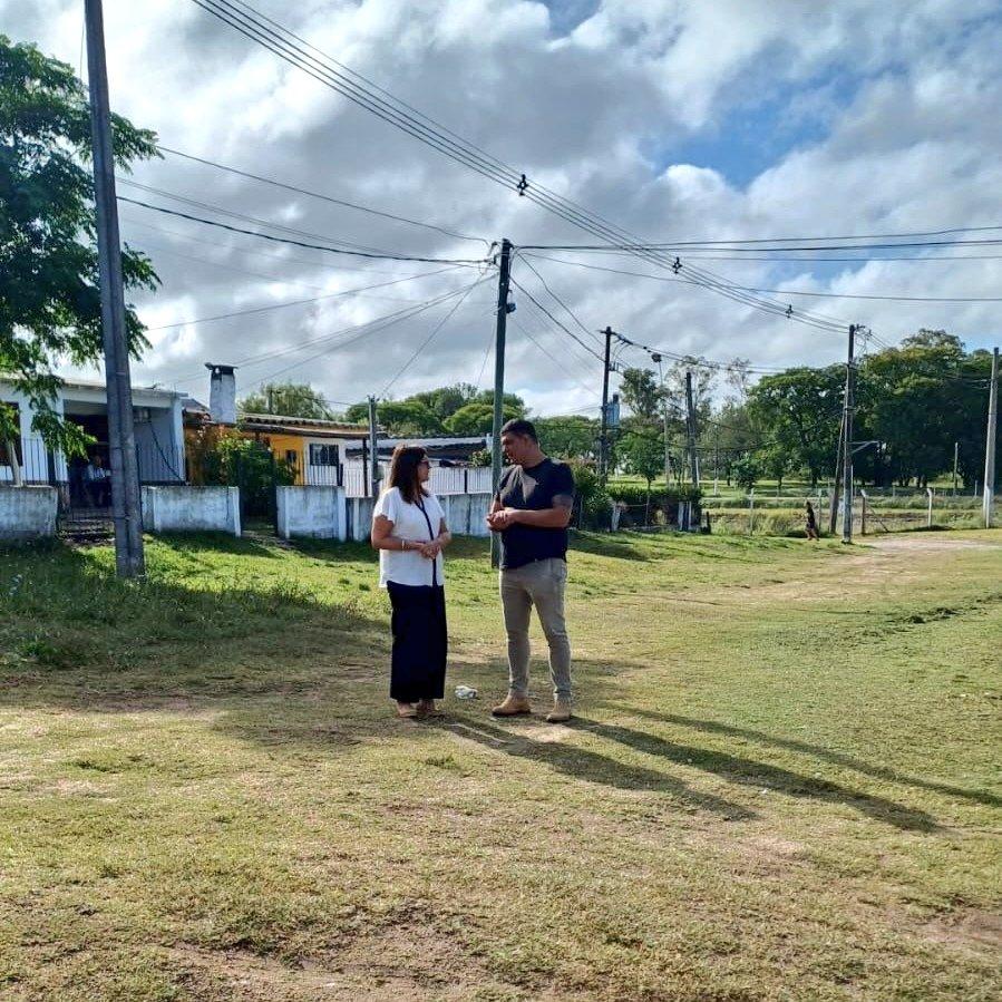 Delia Mutay recorrió diversos puntos de la ciudad de Florida e interior