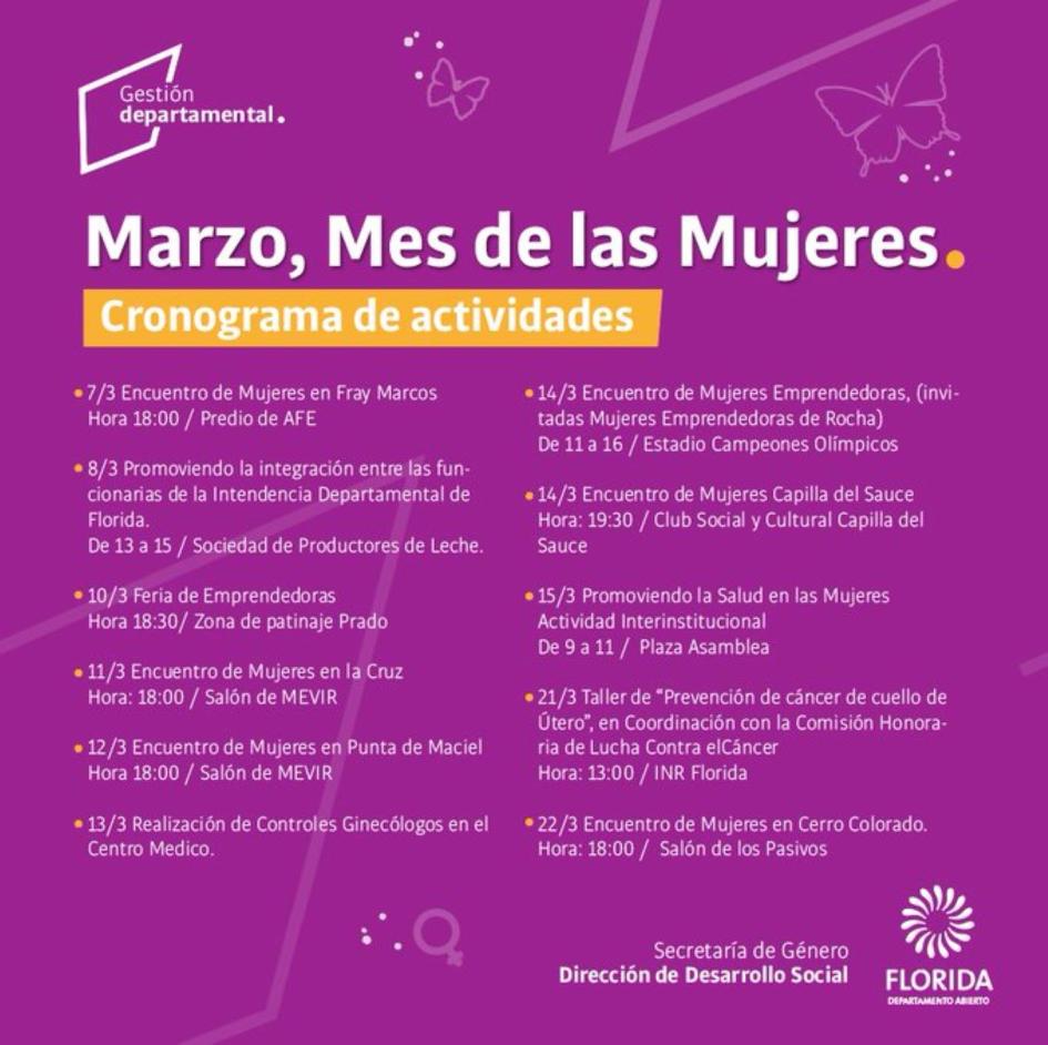 Actividades por el Mes de la Mujer