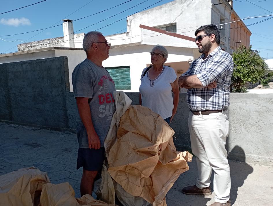 Arq. Facundo Urbàn recorrió obras en Casupá y Fray Marcos Arq. Facundo Urbàn recorrió obras en Casupá y Fray Marcos