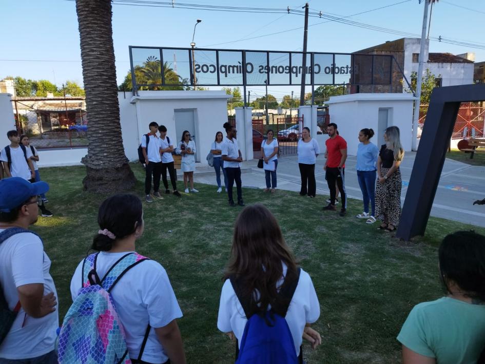 Entrega de aulas en el E.CC.OO. para capacitaciones de UTU en el área deportiva Entrega de aulas en el E.CC.OO. para capacitaciones de UTU en el área deportiva