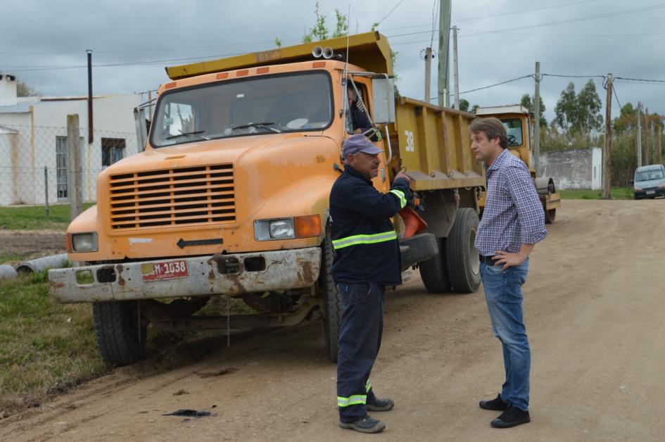 Avanzan obras en la localidad de Chamizo y en Barrio Mascheroni de Florida