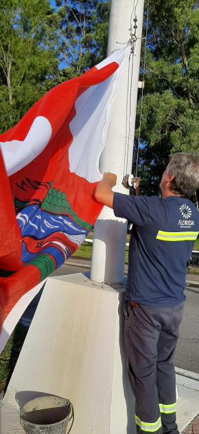 Nuevo pabellón de Florida luce en el acceso principal a la ciudad