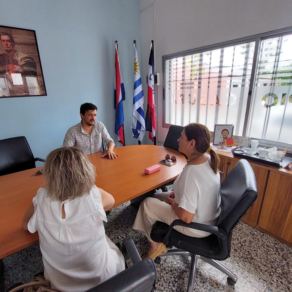 Delia Mutay visitó la ciudad de Casupá 