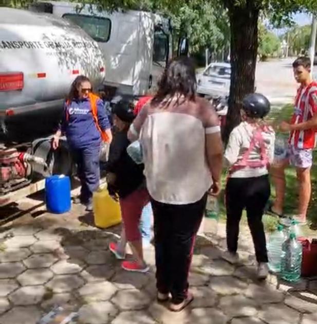 entrega de agua