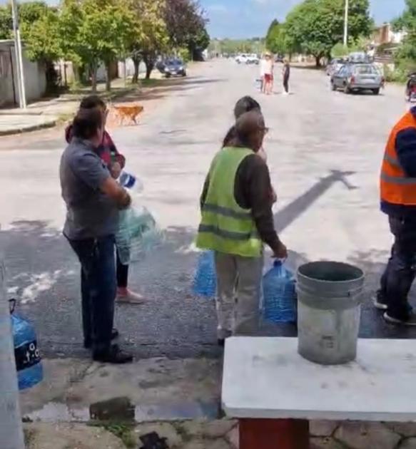 entrega de agua