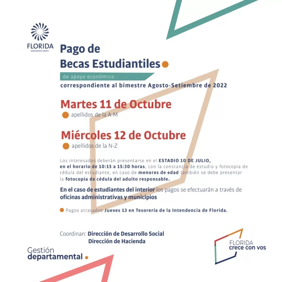 Pago becas octubre 2022 ´´