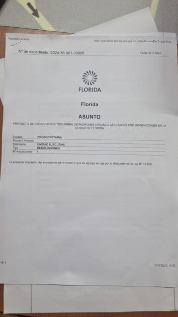 Envío a la JDF .