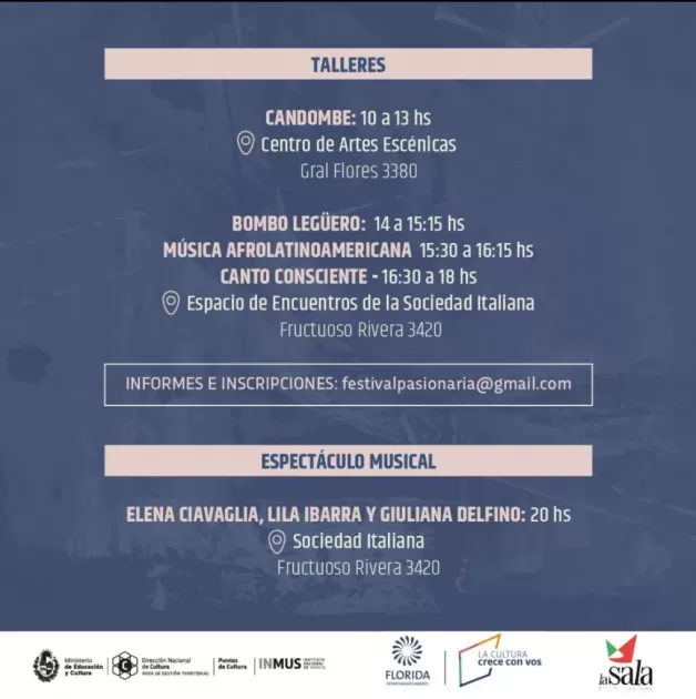 Actividades por el día del candombe ´´