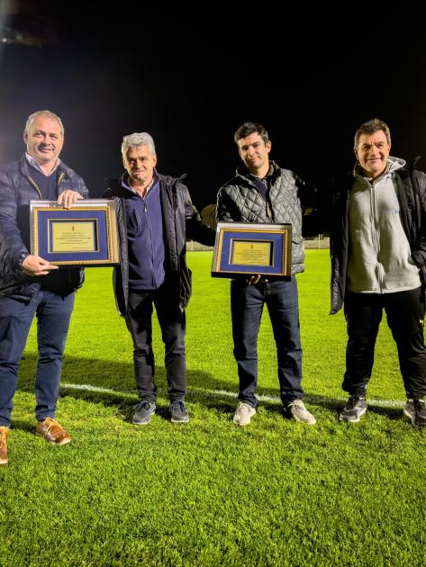 Reconocimiento a la IDF en encuentro Uruguay Paraguay Sub 15