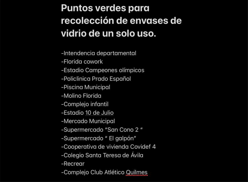 Lista de puntos ´´