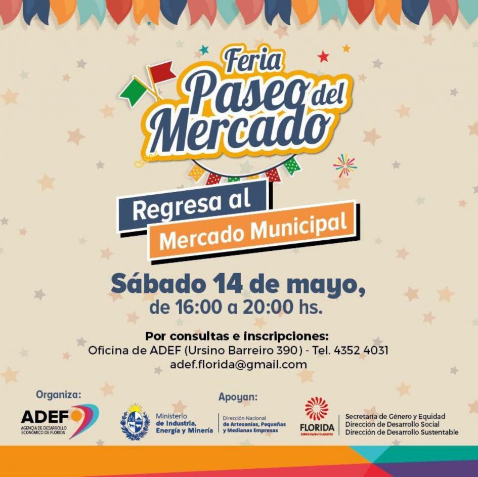 Paseo del mercado - afiche ´´