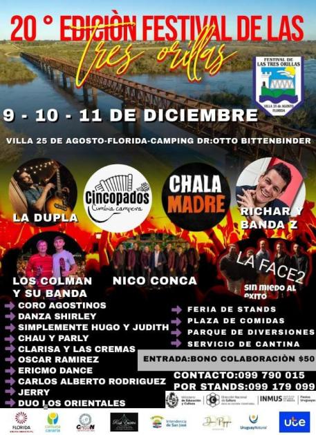 Afiche festival 3 orillas ´´
