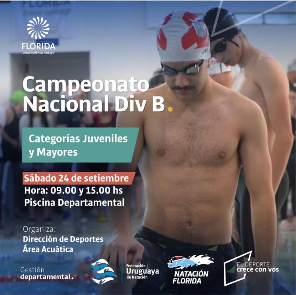 Campeonato Nacional de natación en la piscina departamental ´´