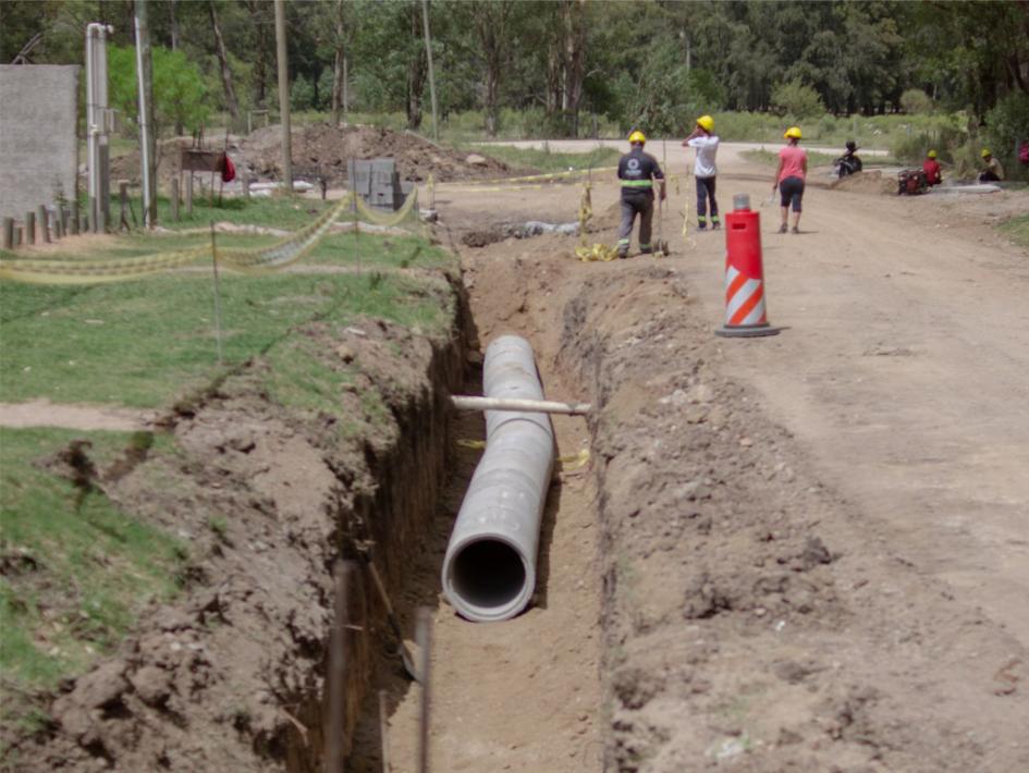 obras de canalización en Sarandi Grande obras de canalización en Sarandi Grande