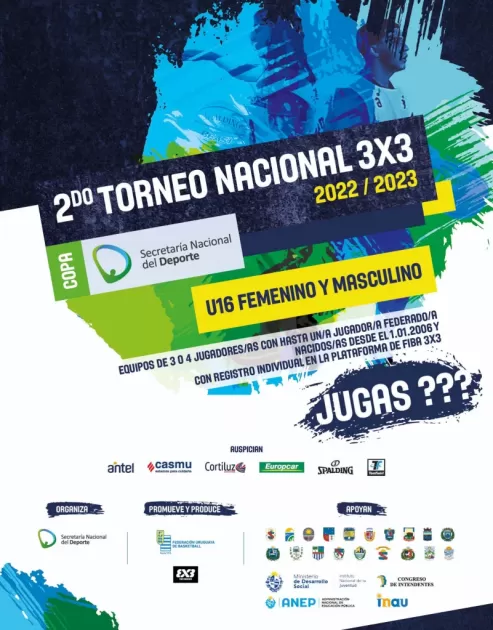 Afiche torneo 3 x 3 ´´