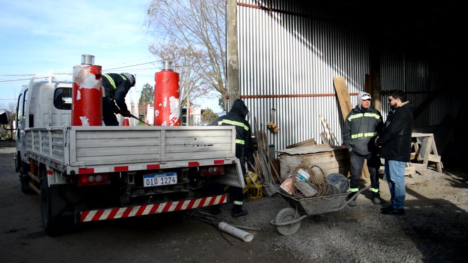 Comienzan obras de desagües pluviales en barrio Garibaldi de Sarandí Grande Comienzan obras de desagües pluviales en barrio Garibaldi de Sarandí Grande