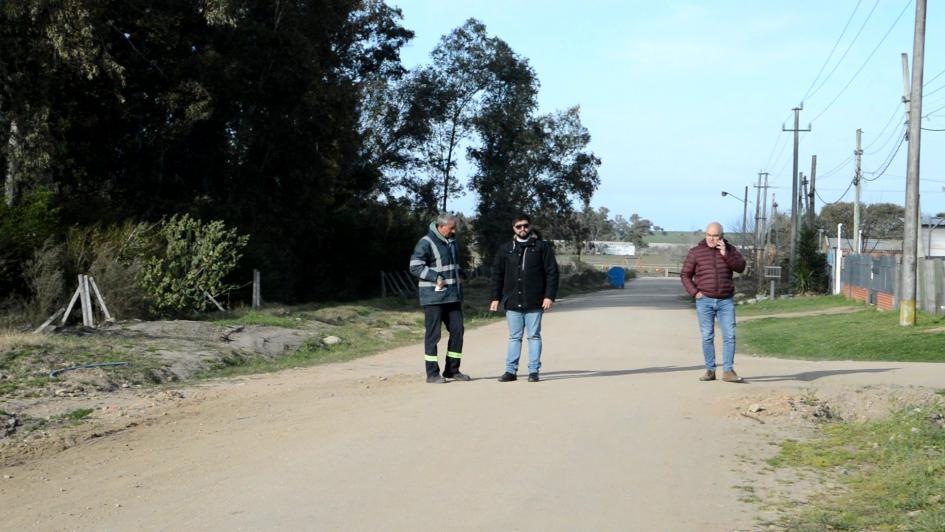 Comienzan obras de desagües pluviales en barrio Garibaldi de Sarandí Grande Comienzan obras de desagües pluviales en barrio Garibaldi de Sarandí Grande